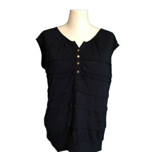 LOFT Button Down Sleeveless Top
